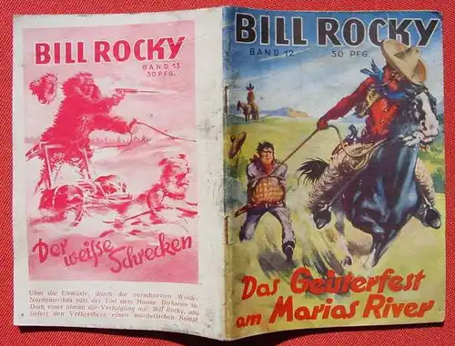(1038766) Bill Rocky Nr. 12. Kauka-Verlag 1950 Muenchen # nlvarchiv, Romanheft Groschenheft Groschenroman