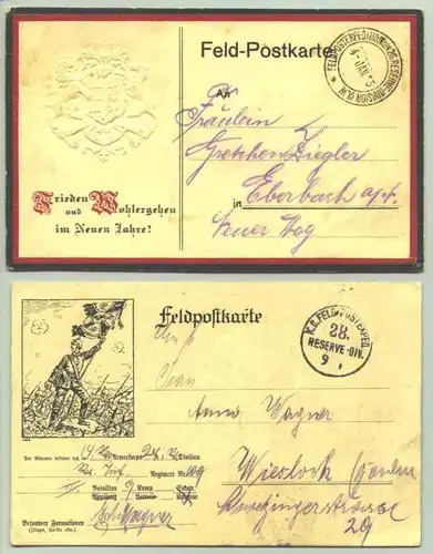 (1025641) 3 x Feldpostkarten 1915-1916