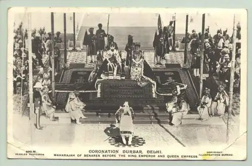 () Foto-Postkarte. England. Queeen Coronation Durbar, Dehli 1912