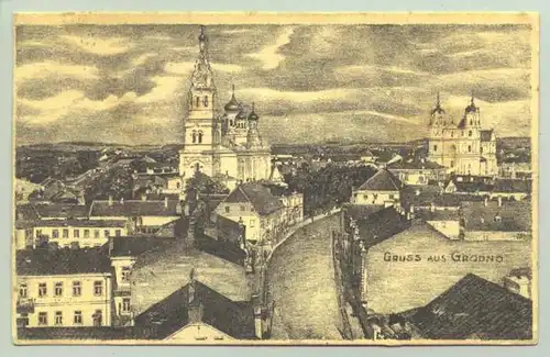 (1025783) Grodno, 1. Weltkrieg 1915. Ansichtskarte. Vom oestlichen Kriegsschauplatz