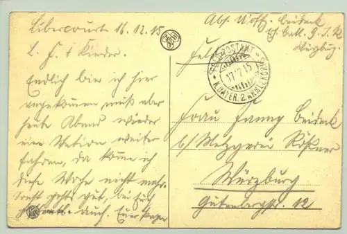 (1025767) Ansichtskarte. Bahnhof Namur. Poststempel von 1915