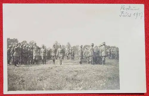 (1032761) Foto-Ansichtskarte. Grossherzog v. Baden an der Front. Verdun Juli 1917