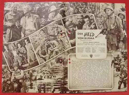 () Filmprogramm "Der Held von Burma". Illustrierte Filmbuehne Nr. 1584