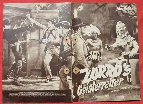 () Filmprogramm "Zorros Geisterreiter (Zorro-s Rache)" Illustrierte Filmbuehne Nr. 1176