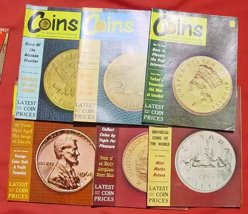 (1038865) USA Muenzen-Magazine. Coin Age u. Coins. 10 Stueck von 1967-1969. Numismatik