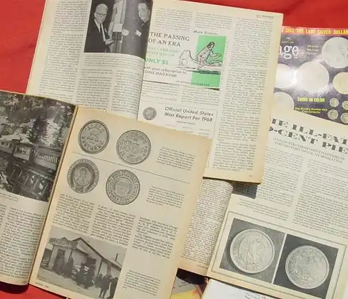 (1038865) USA Muenzen-Magazine. Coin Age u. Coins. 10 Stueck von 1967-1969. Numismatik
