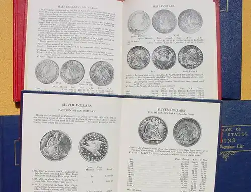 (1038866) USA Muenzenbuecher. Blue Book / Red Book. 9 Stueck von 1965-1981. Numismatik