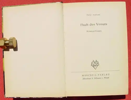 (1008929) HELLO AMBOSS "Fluch des Verrats". Kriminal. 256 S., Merceda-Verlag