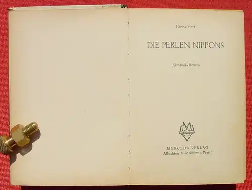 () ATOLL "Die Perlen Nippons". Hanns Hart. Kriminal. 248 S., Merceda-Verlag