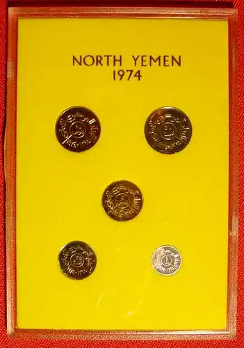 (1006807) North Yemen Kurssatz 1974 PP in Box # Jemen