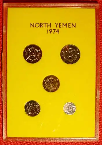 () North Yemen Kurssatz 1974 PP in Box # Jemen