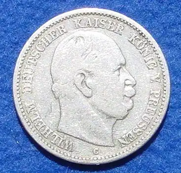 (1038921) Silbermuenze Preussen 2 Reichsmark 1876-C Deutsches Reich, Jaeger-Nr. 96