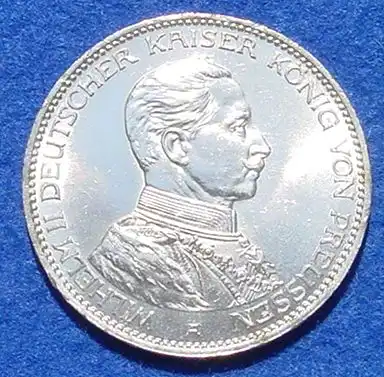 (1038926) Silbermuenze Preussen 3 Reichsmark 1914 Deutsches Reich, Jaeger-Nr. 113