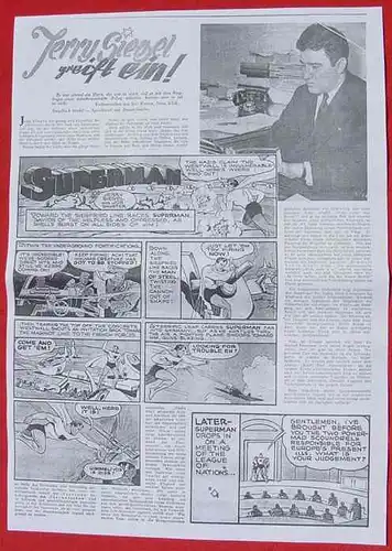 Zeitungsbericht Kopie SUPERMAN, 1930-er Jahre ()