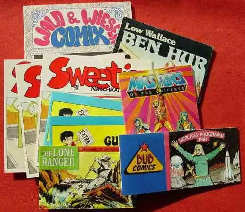 Neu : Versandkosten ab Euro 4,00 / BRD - andere Versandkosten-Angaben sind ungültig  () Comics Allerlei mit 10 Teilen (vermutlich um 1979-1992)