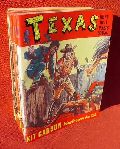 (1042572) Texas. Comic-Kleinband. Nr. 1 - 32. Komplette Serie ! Roman-Boutique Club. Nachdruck der Serie von 1953 (Semrau-Verlag)