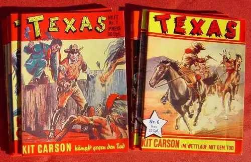 () Texas. Comic-Kleinband. Nr. 1 - 32. Komplette Serie ! Roman-Boutique Club. Nachdruck der Serie von 1953 (Semrau-Verlag)