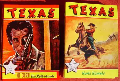 () Texas. Comic-Kleinband. Nr. 1 - 32. Komplette Serie ! Roman-Boutique Club. Nachdruck der Serie von 1953 (Semrau-Verlag)