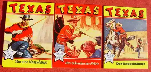 (1042572) Texas. Comic-Kleinband. Nr. 1 - 32. Komplette Serie ! Roman-Boutique Club. Nachdruck der Serie von 1953 (Semrau-Verlag)