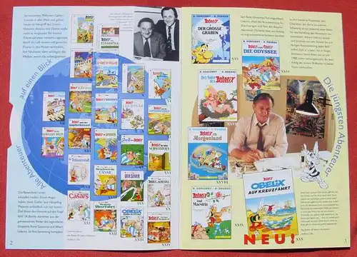 () Rund um die Welt mit Asterix. Reklameheft mit drehbarem Deckelteil. 1996 # Comic