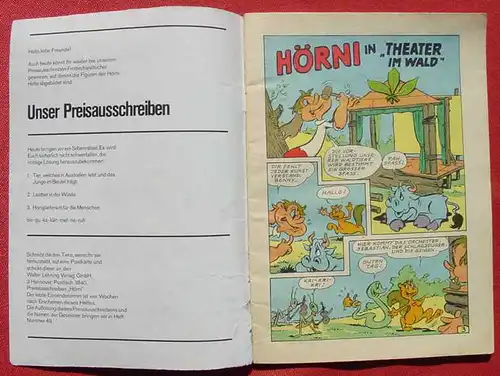 (1043570) Comic : HOERNI, Nr. 46. Lehning-Verlag (1963-65). Komplett mit Sammelmarke