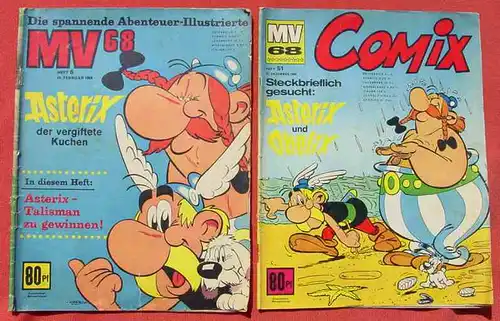 (1043574) Mickyvision. MV68 Nr. 6 u. Nr. 51. Titel Asterix. Ehapa, Stetten 1968 # Comic