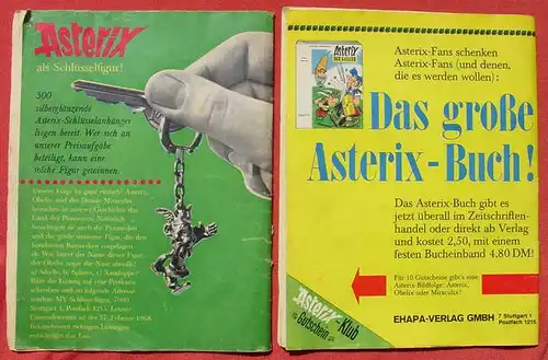 (1043574) Mickyvision. MV68 Nr. 6 u. Nr. 51. Titel Asterix. Ehapa, Stetten 1968 # Comic