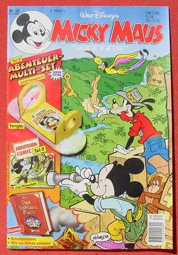 () Walt Disneys MICKY MAUS. Nr. 30 / 1994, komplett mit Beilagen. TOP Zustand. Ehapa-Verlag # Walt Disney