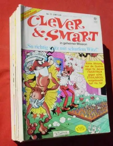 (1047005) Sammlung, 15 x Clever & Smart Comic-Alben u. 1 x Olympia-SB., siehe bitte Beschreibung u. Bilder