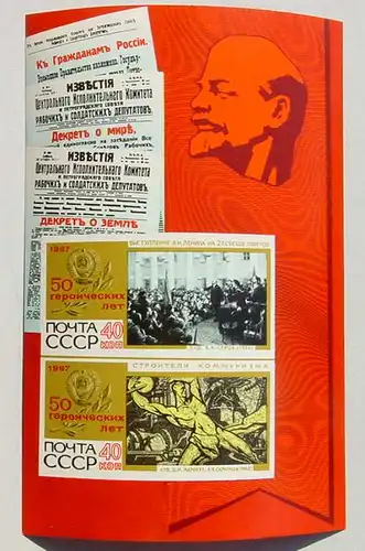 (1047605) Russland, 2 Blocks, Lenin, 1967, 1969, postfrisch, siehe bitte Bilder