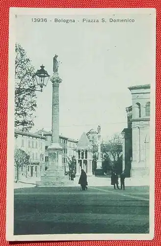 () Italien. Bologna. Piazza S. Domenico. 1929. Siehe bitte Beschreibung und Bilder