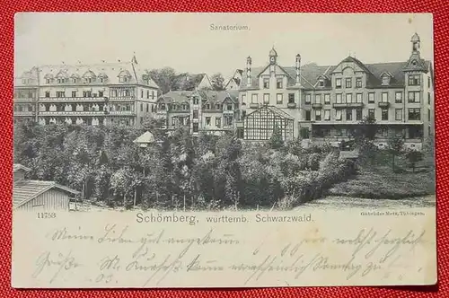 () Schömberg. Sanatorium. Württemb. Schwarzwald. 1903. Siehe bitte Beschreibung und Bilder