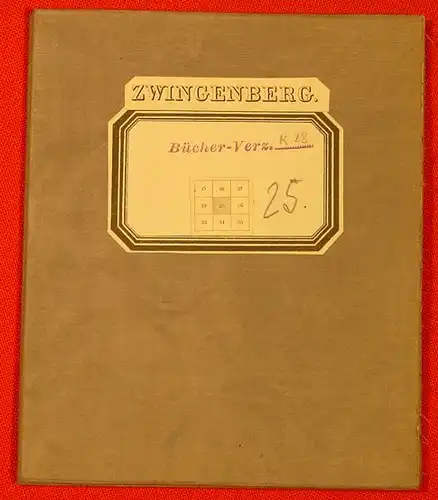 BADEN / Zwingenberg. Landkarte um 1881 ()