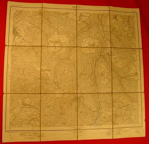 Sued-BADEN / Malsch. Landkarte 1914 (0080084)