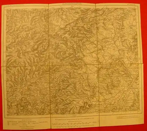 Berleburg. Leinen-Landkarte 1911 (0080167)