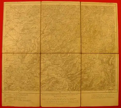 Buedingen. Leinen-Landkarte 1906 (0080171)