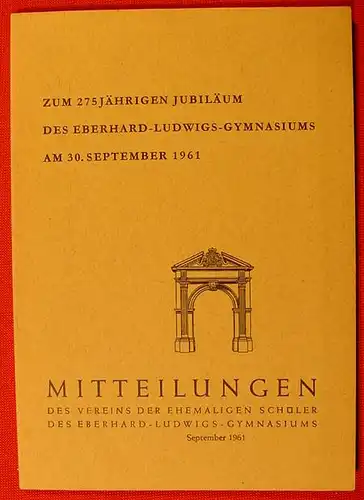 Gymnasium Stuttgart. Festschrift 1961 ()