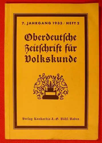 Zeitschrift fuer Volkskunde. Heft 2 / 1933 (0080206)