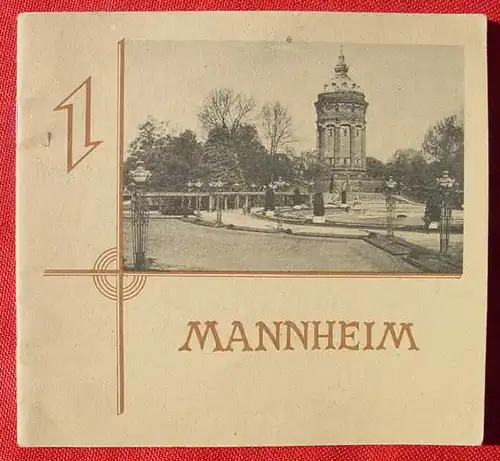 MANNHEIM, kleiner Foto-Bildband, 1950er J. ? (0080267)
