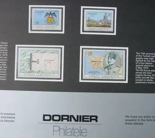 2 x Dornier Philatelie Mappen : Tuerkei (1037265)