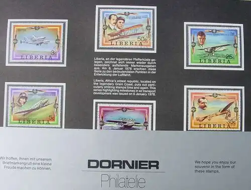 5 x Dornier Philatelie Mappen : Liberia (1037267)