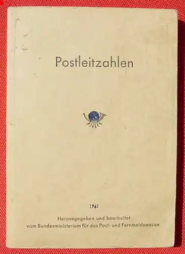 Postleitzahlen-Katalog Deutschland. Ausgabe 1961 ! (1037278)