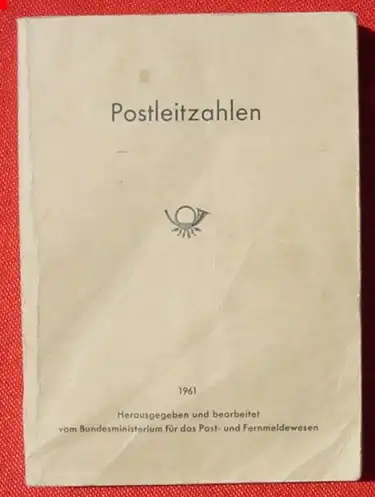 Postleitzahlen-Katalog Deutschland. Ausgabe 1961 ! ()