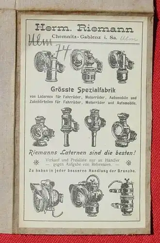 Alte Deutsche Strassenprofilkarte fuer Rad- u. Motorfahrer. Nr. 74 ()