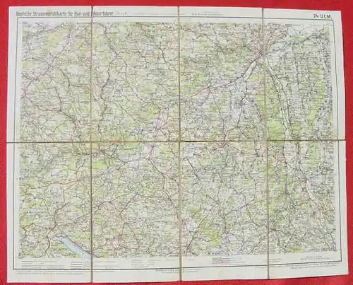 Alte Deutsche Strassenprofilkarte fuer Rad- u. Motorfahrer. Nr. 74 (0081855)