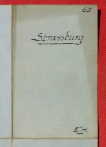 Alte Deutsche Strassenprofilkarte fuer Rad- u. Motorfahrer. Nr. 65. Strassburg (0081856)