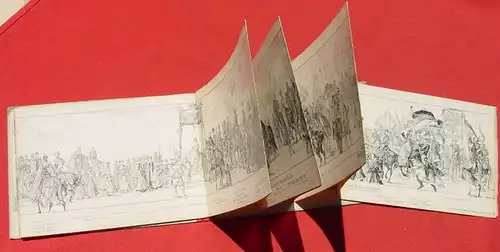 'Heidelberg Festzug, Uni. 1386 - 1886' Riesen-Leporello 440 cm ! ()