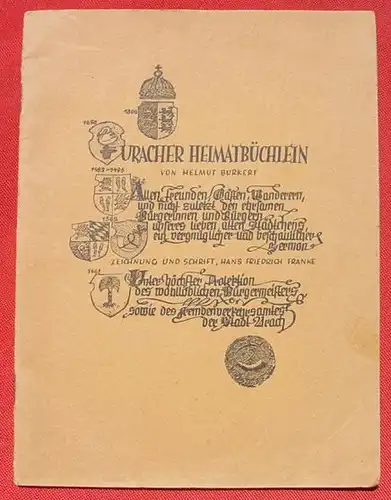 Burkert. Uracher Heimatbuechlein. Ausgabe 1949 (0082381)