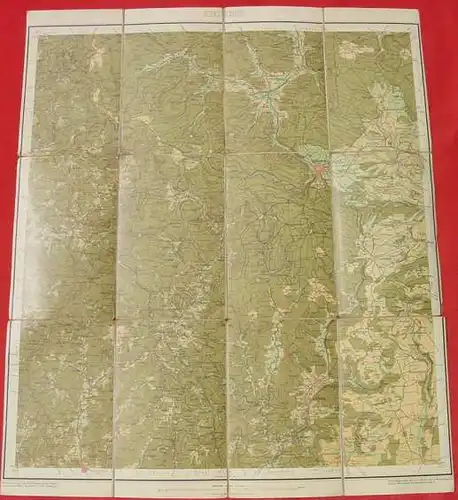 Landkarte. Badischer Schwarzwald. 'Kniebis' 1907 (0082415)