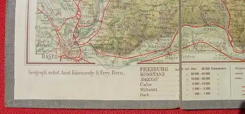 Relief-Karte Schwarzwald. Frey-Verlag, Bern / Leipzig um 1900 (0082420)